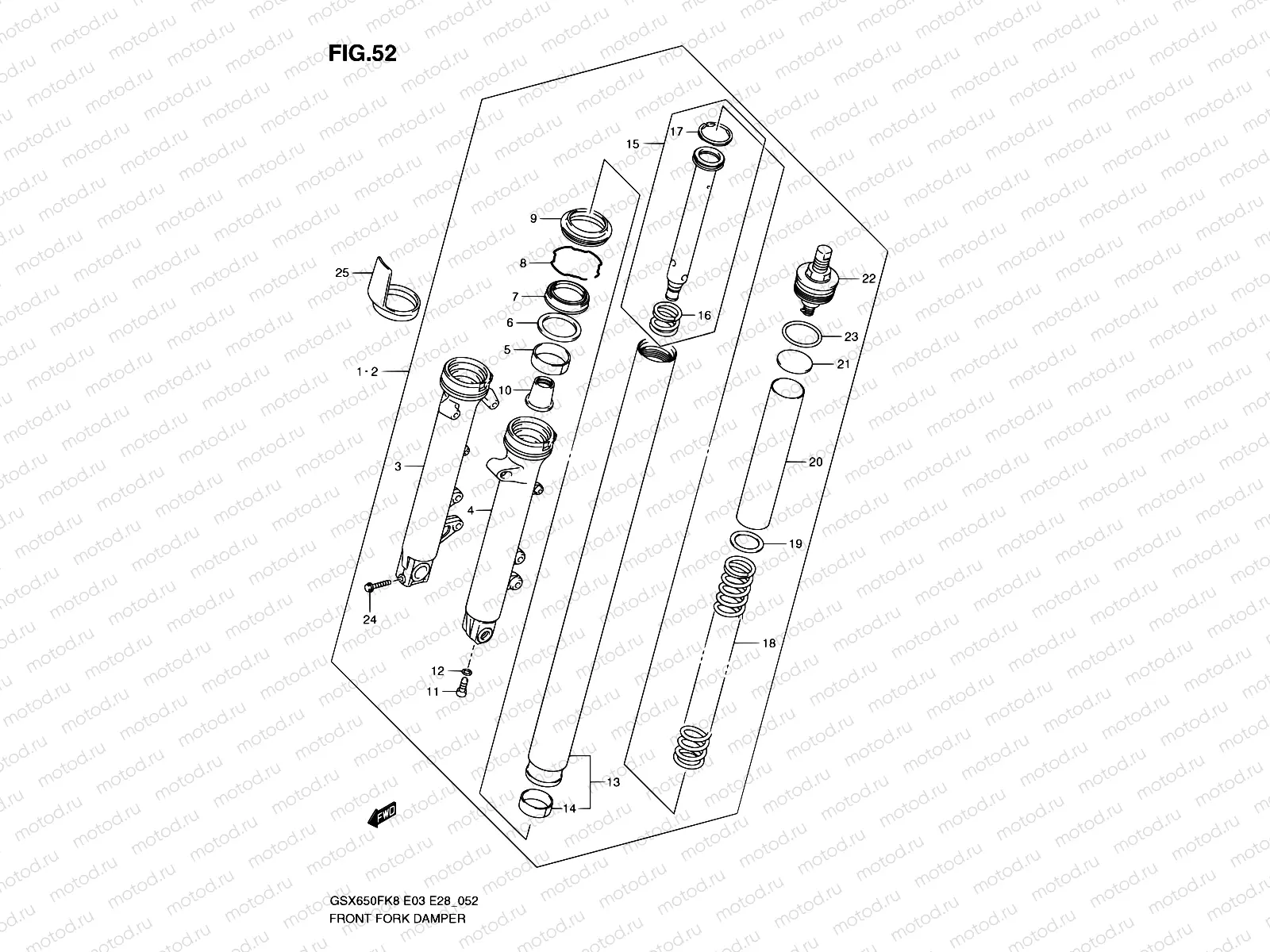 52 - FRONT FORK DAMPER