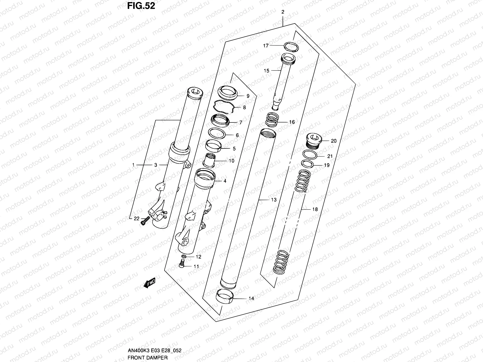 52 - FRONT FORK DAMPER