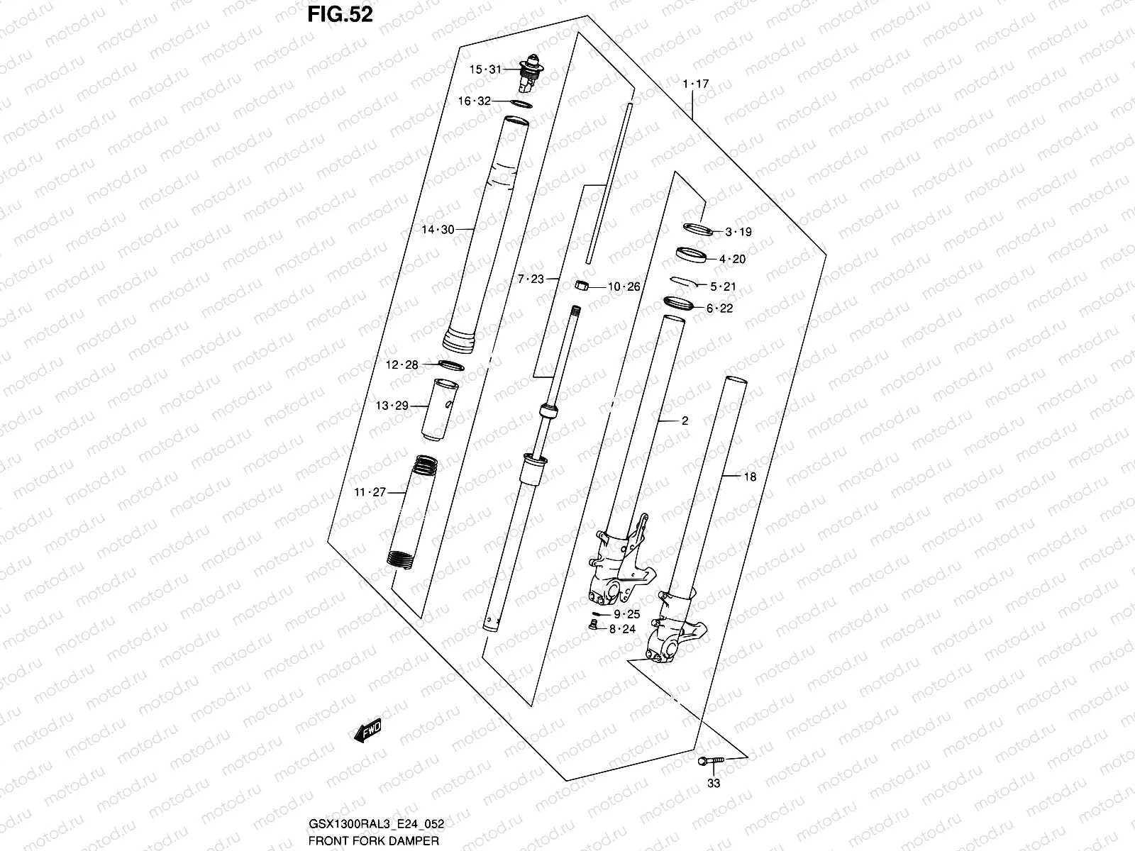 52 - FRONT FORK DAMPER