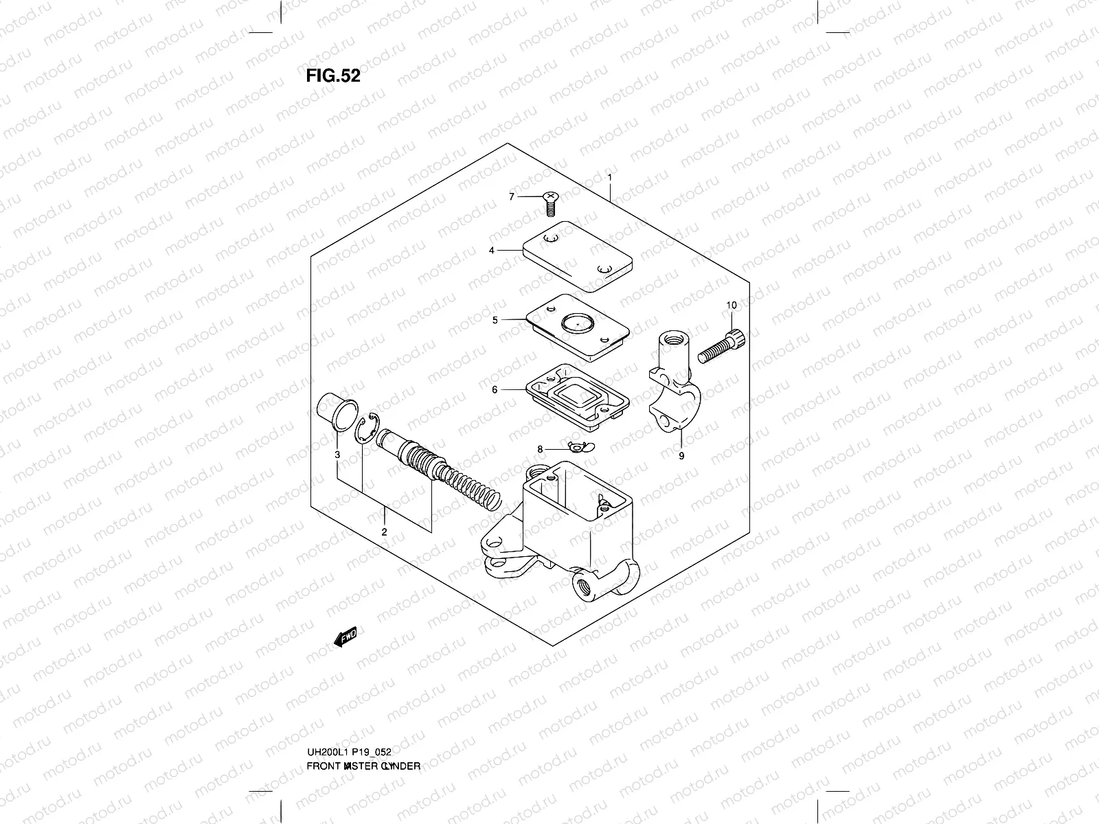 52 - FRONT MASTER CYLINDER