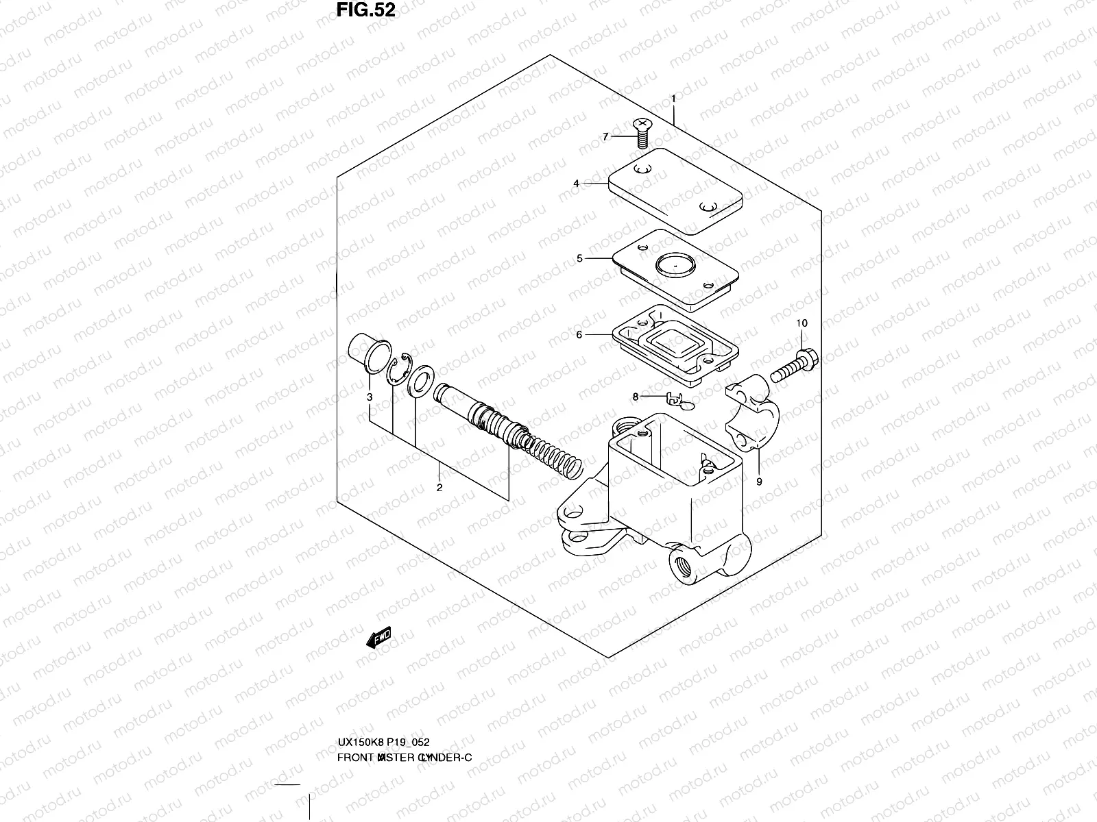 52 - FRONT MASTER CYLINDER