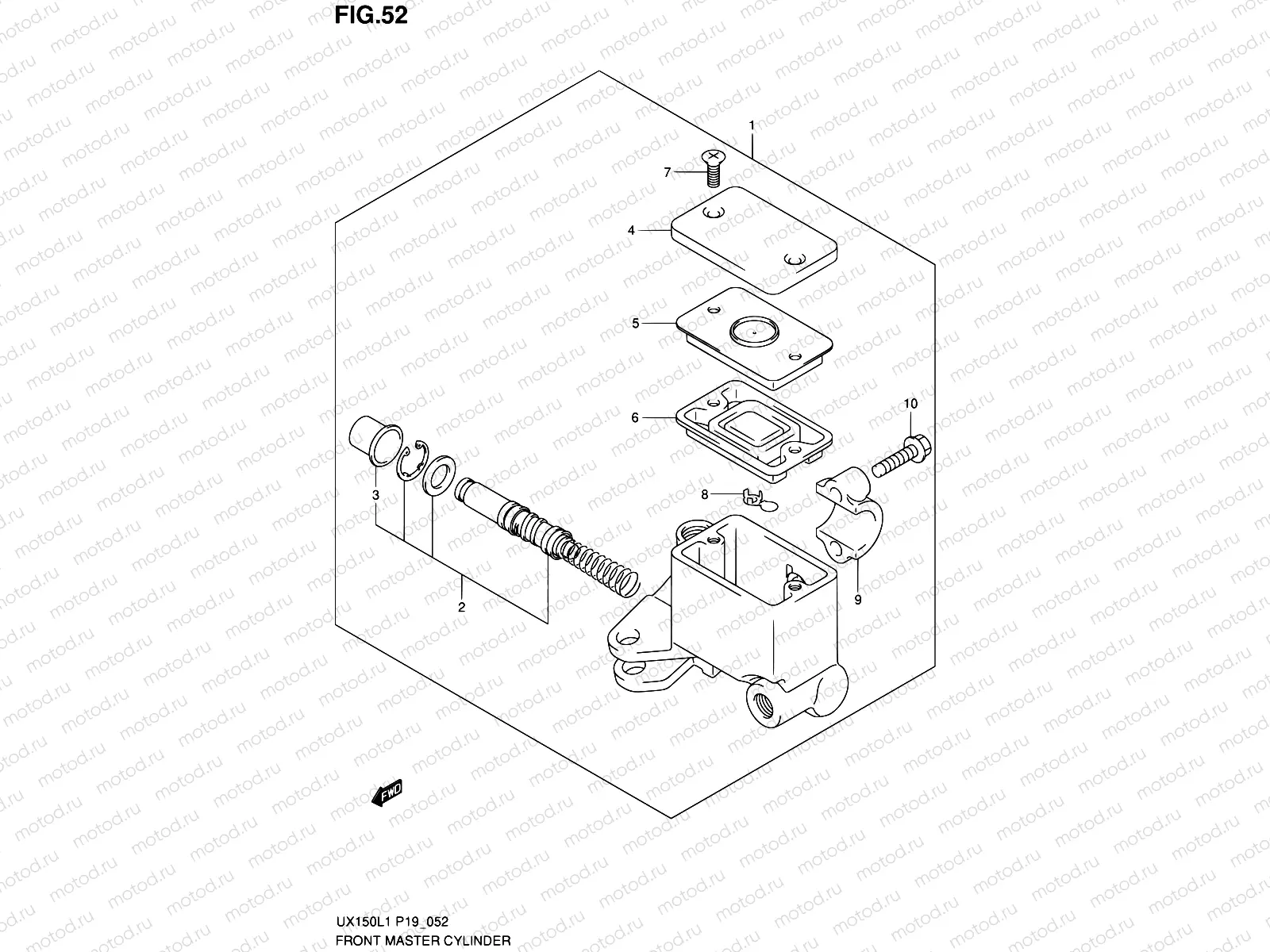 52 - FRONT MASTER CYLINDER