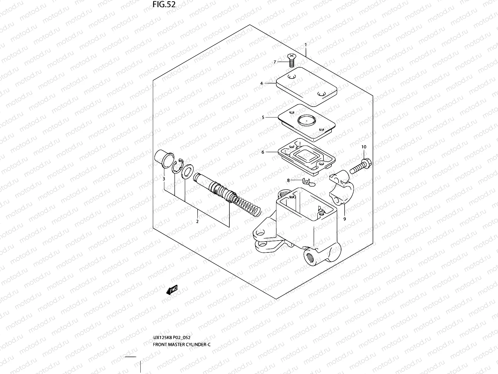 52 - FRONT MASTER CYLINDER