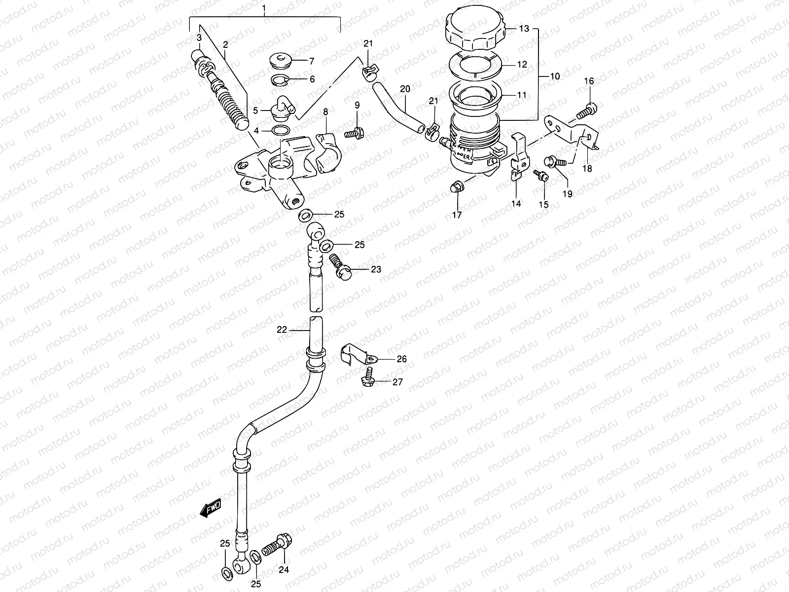 52 - FRONT MASTER CYLINDER