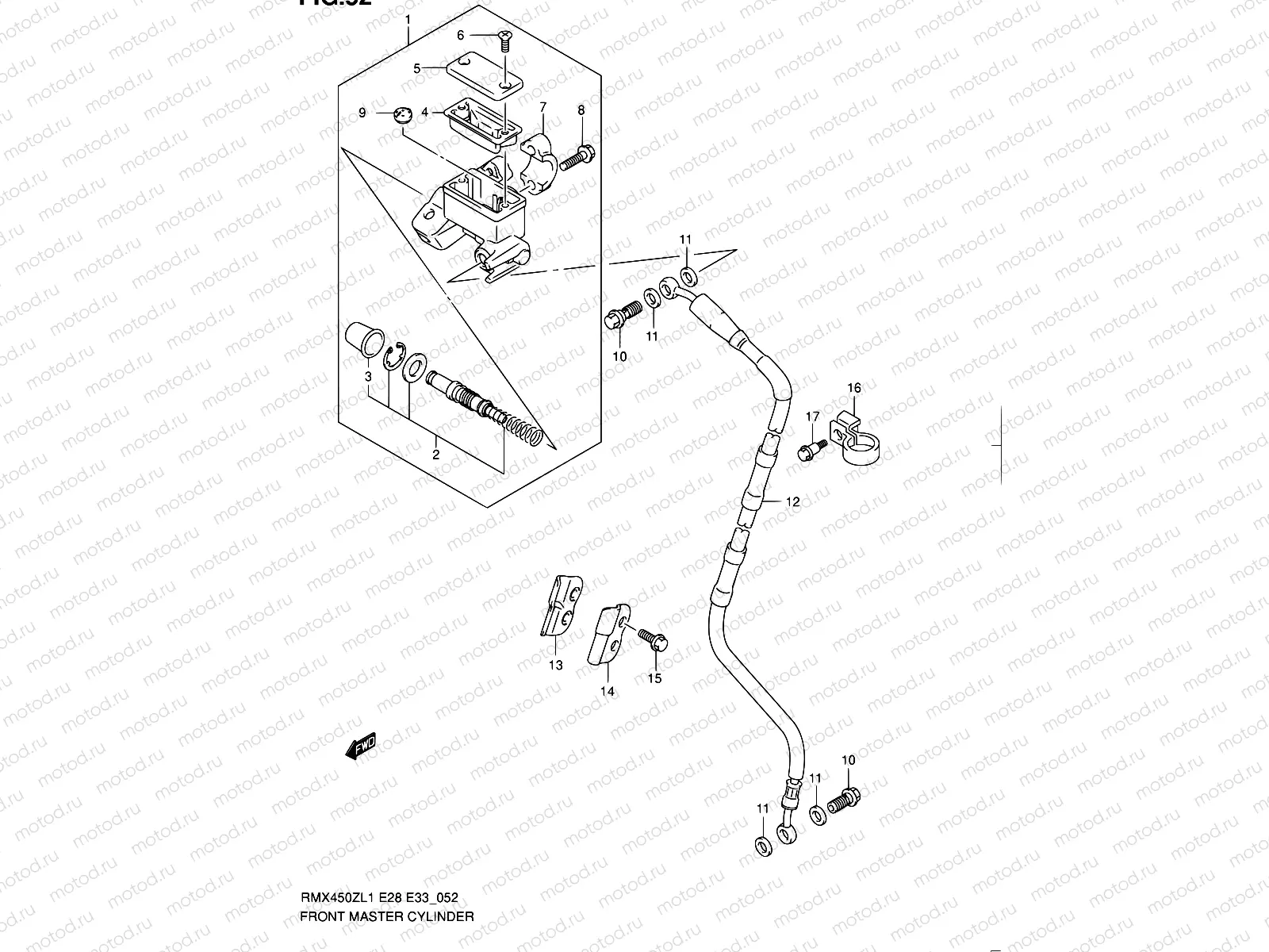 52 - FRONT MASTER CYLINDER
