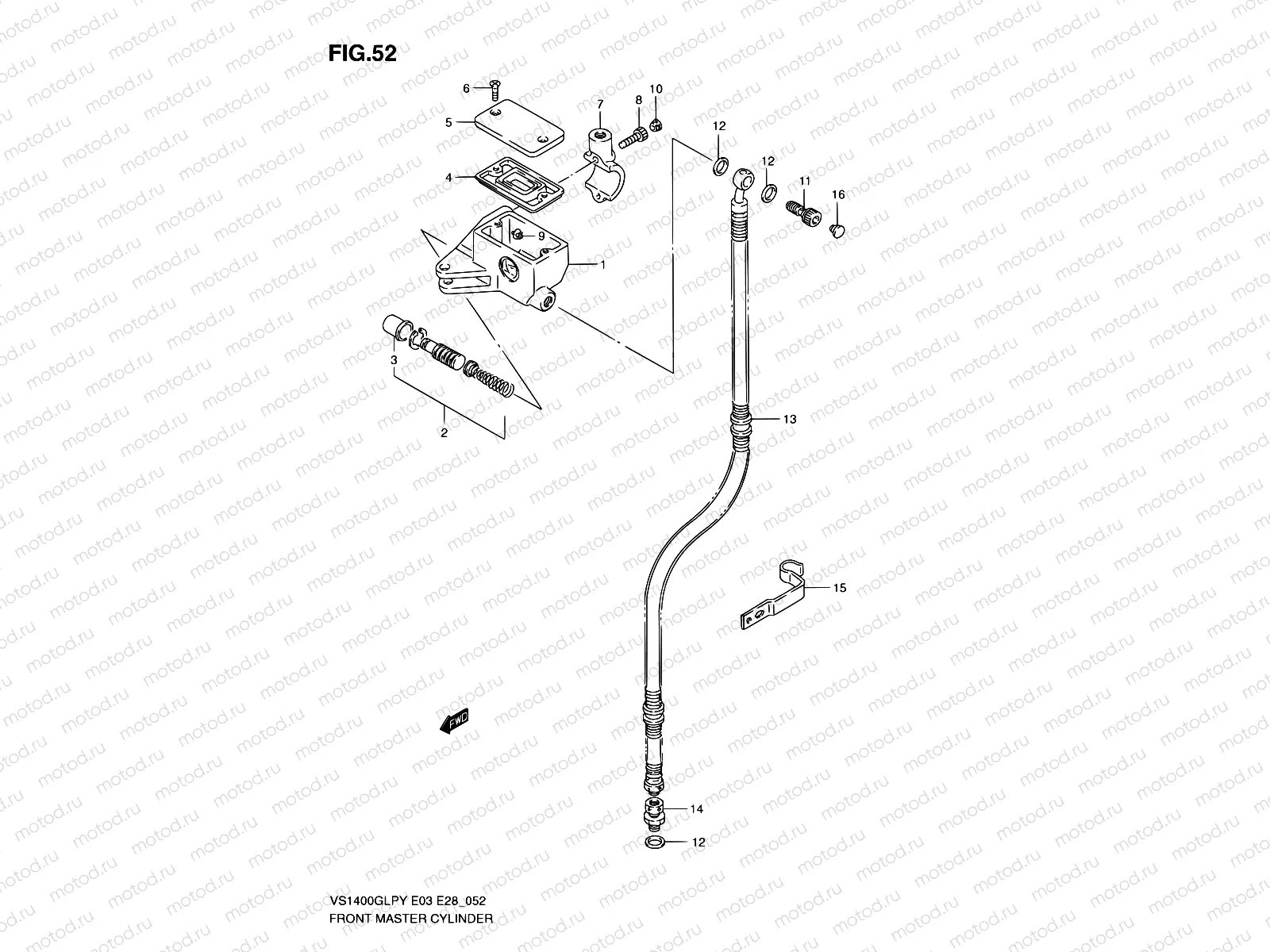 52 - FRONT MASTER CYLINDER