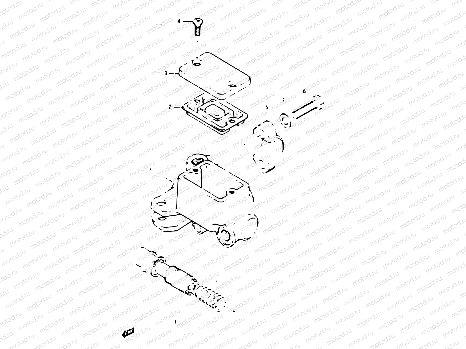 52 - FRONT MASTER CYLINDER (MODEL E E18 F.NO.106210-/MODEL F/G)