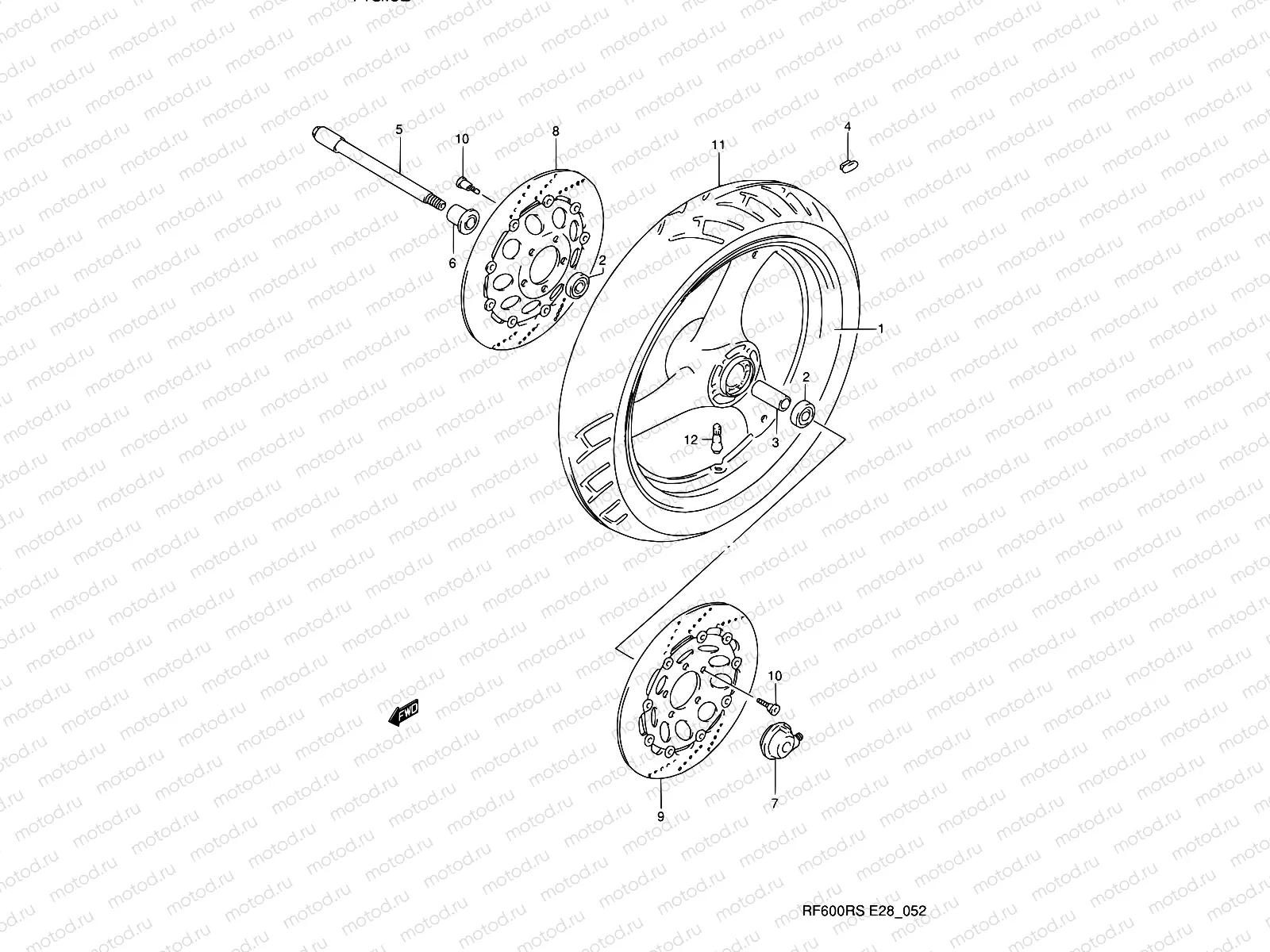 52 - FRONT WHEEL