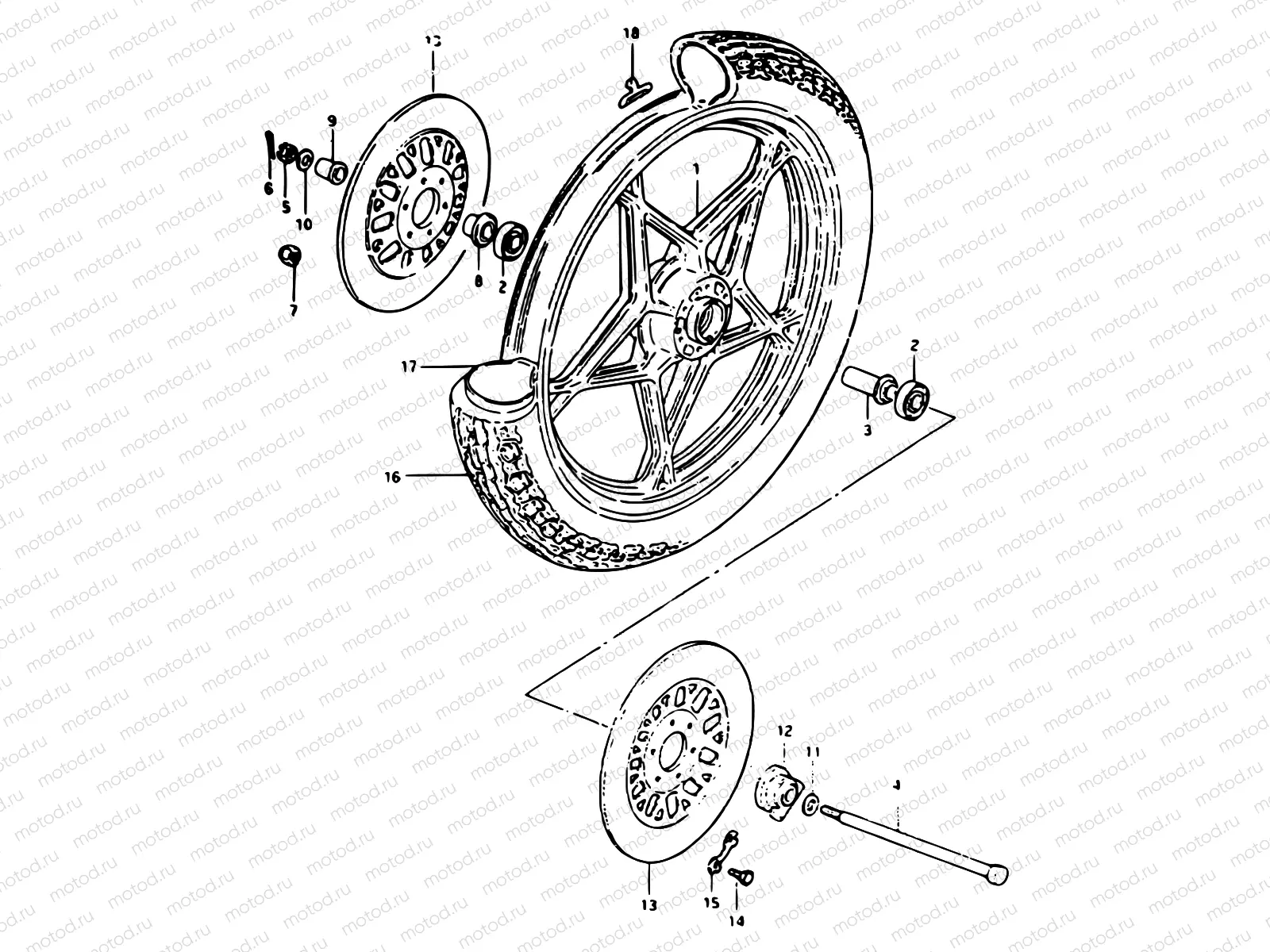 52 - FRONT WHEEL