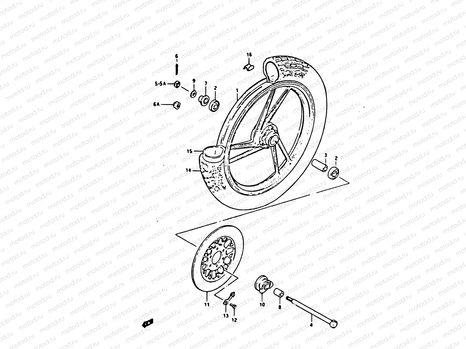 52 - FRONT WHEEL