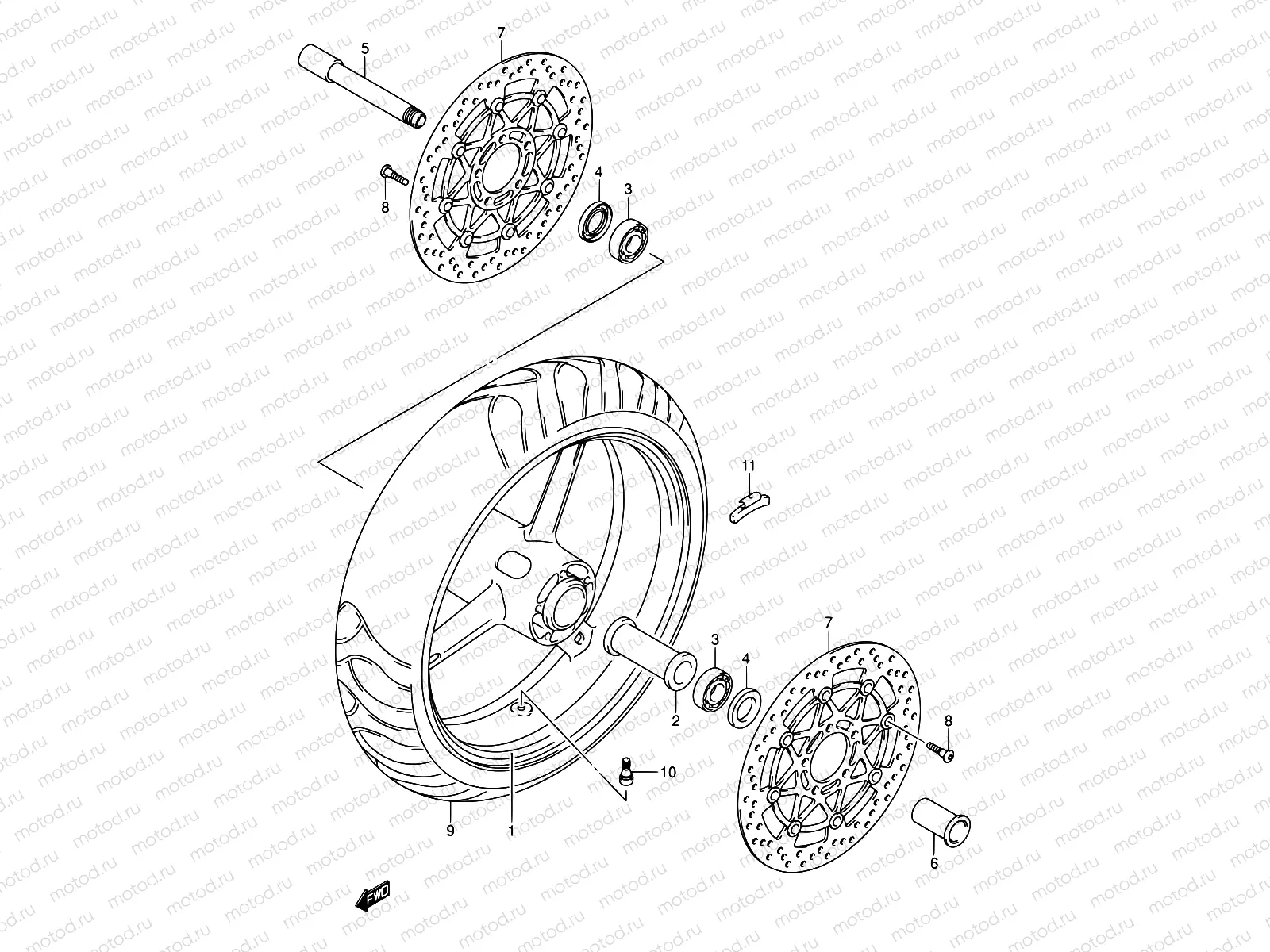 52 - FRONT WHEEL