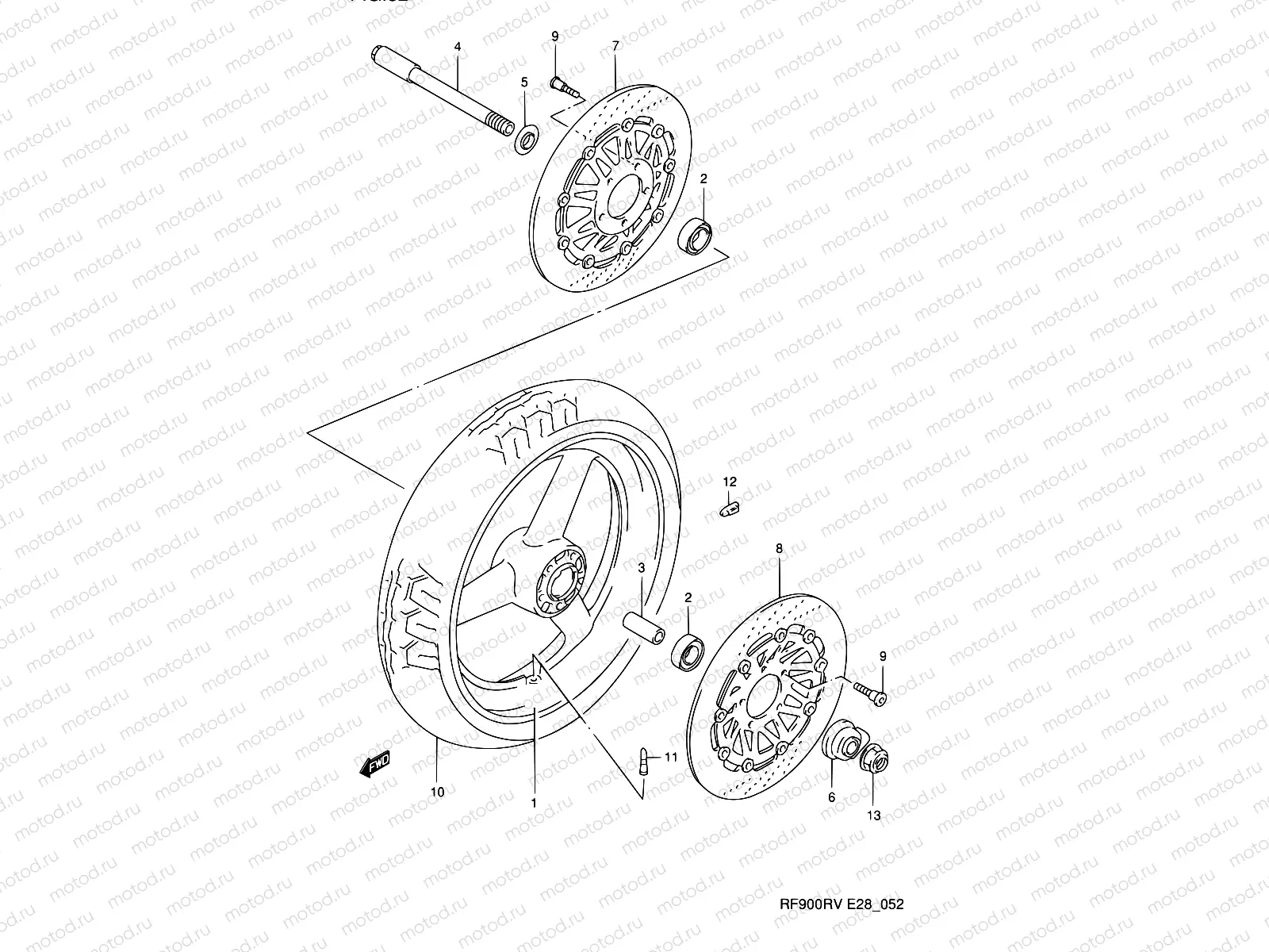 52 - FRONT WHEEL