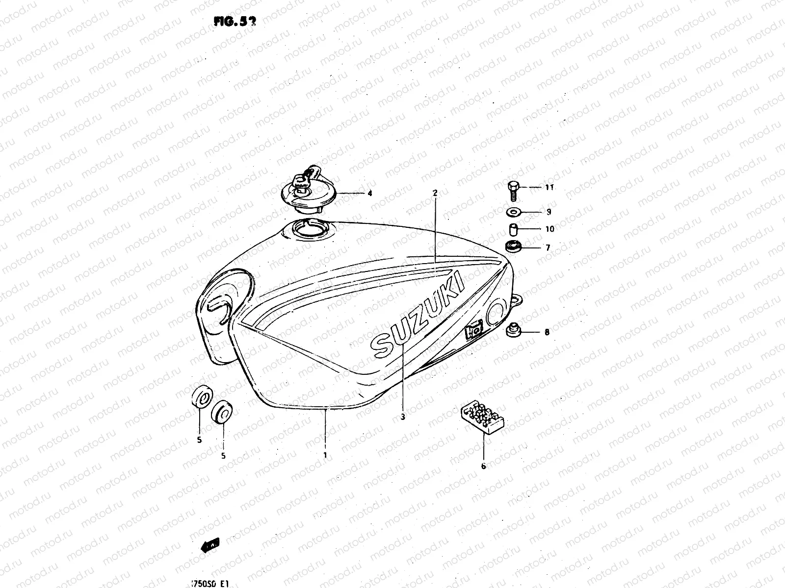 52 - FUEL TANK (MODEL D)