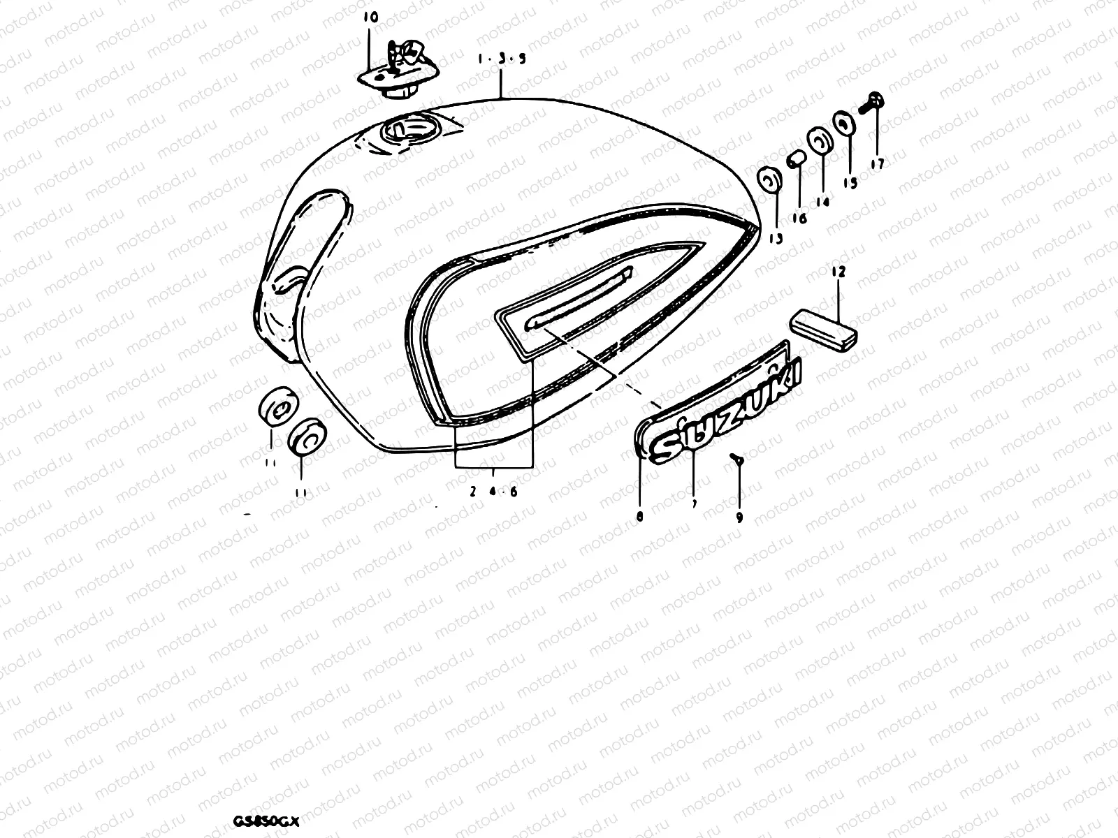 52 - FUEL TANK (MODEL T, MODEL X : E22, E25)