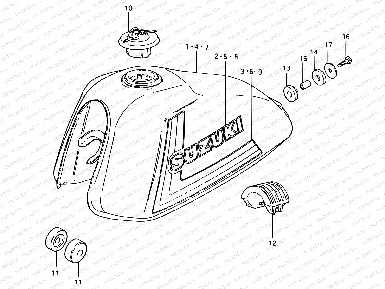 52 - FUEL TANK (TS125ERT E09)