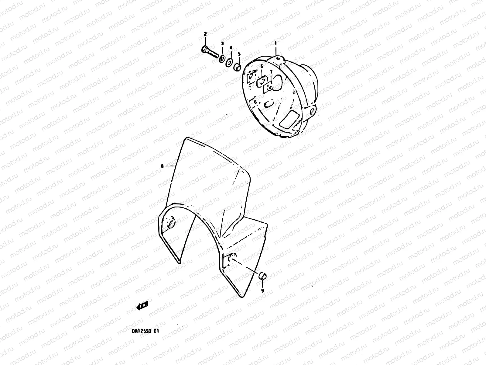 52 - HEADLAMP HOUSING