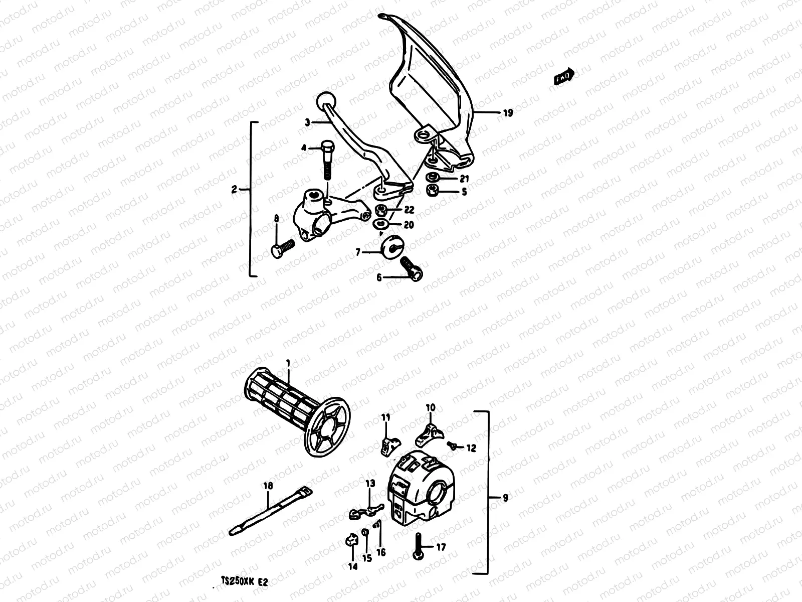 52 - LEFT HANDLE SWITCH (MODEL H/J E01,E02,E21,E24,E25)