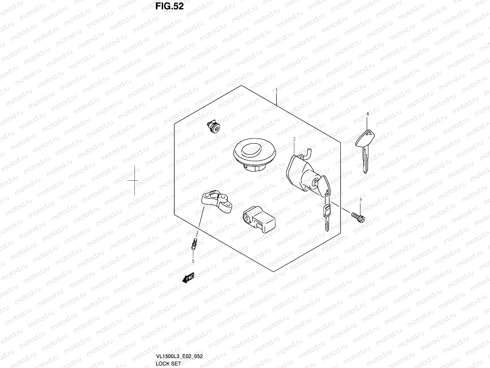 52 - LOCK SET (VL1500L3 E02)