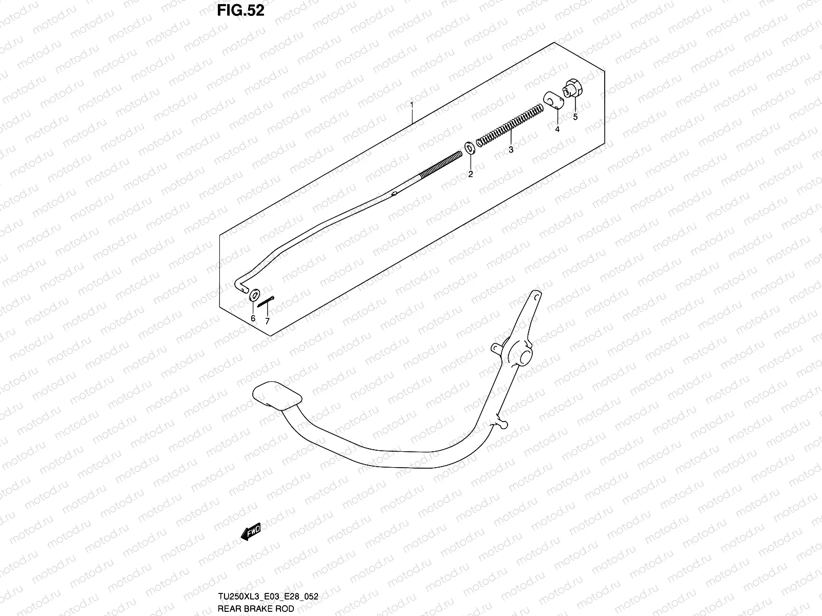 52 - REAR BRAKE ROD