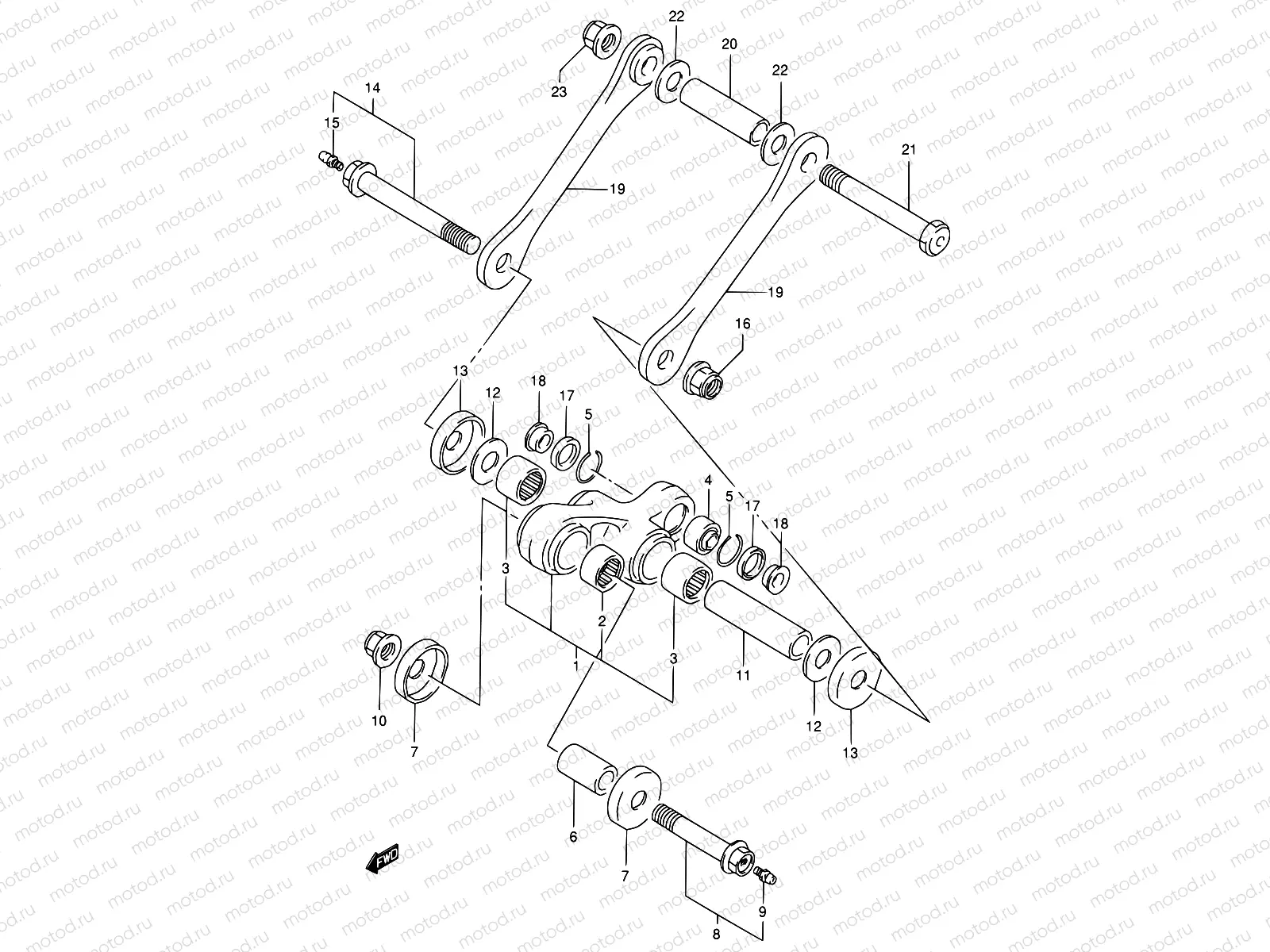 52 - REAR CUSHION LEVER