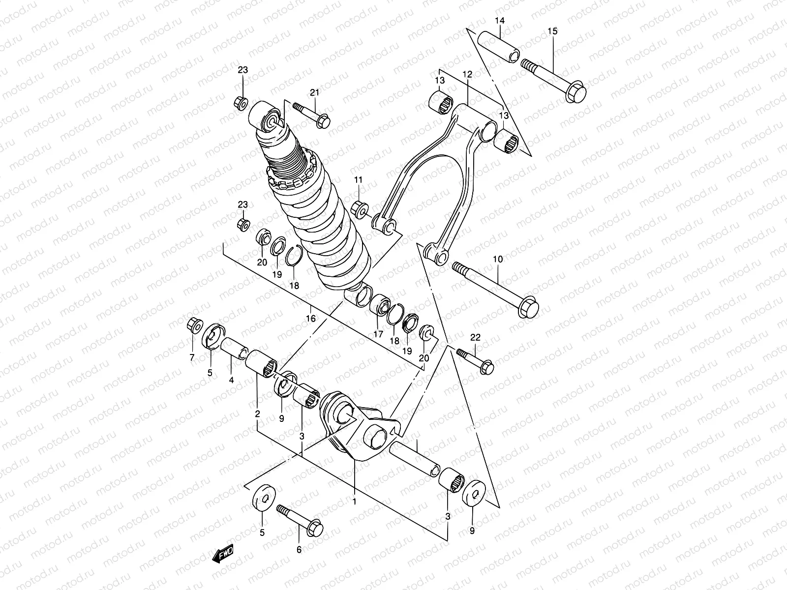 52 - REAR CUSHION LEVER