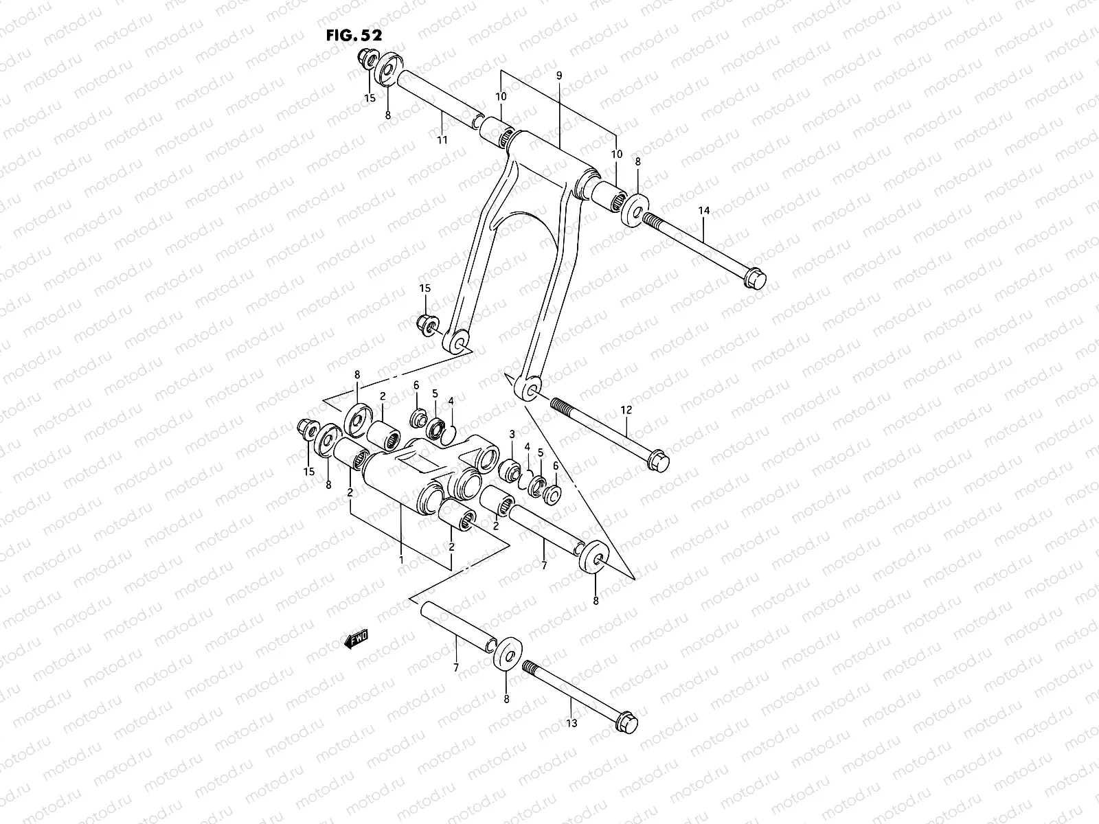 52 - REAR CUSHION LEVER