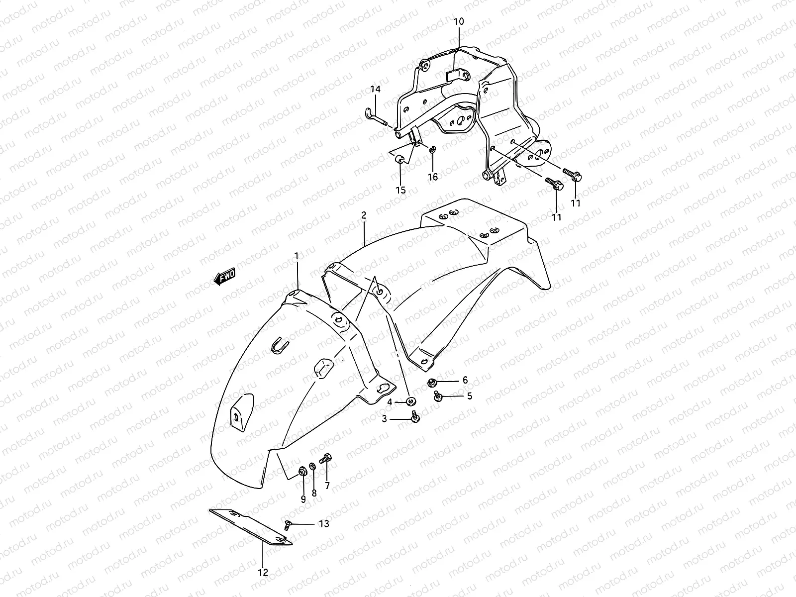 52 - REAR FENDER