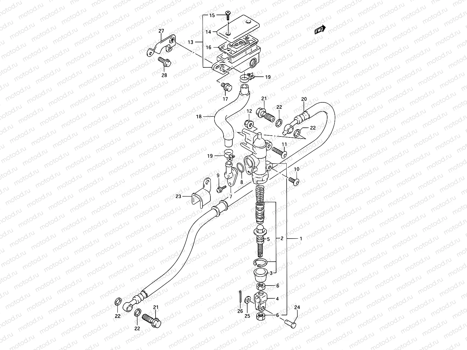 52 - REAR MASTER CYLINDER (MODEL M/N)