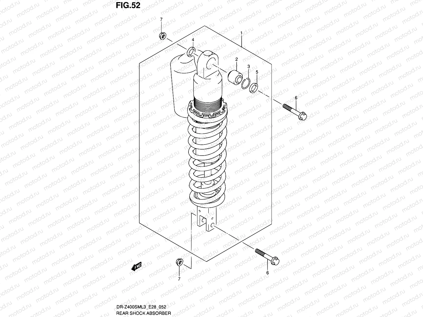 52 - REAR SHOCK ABSORBER