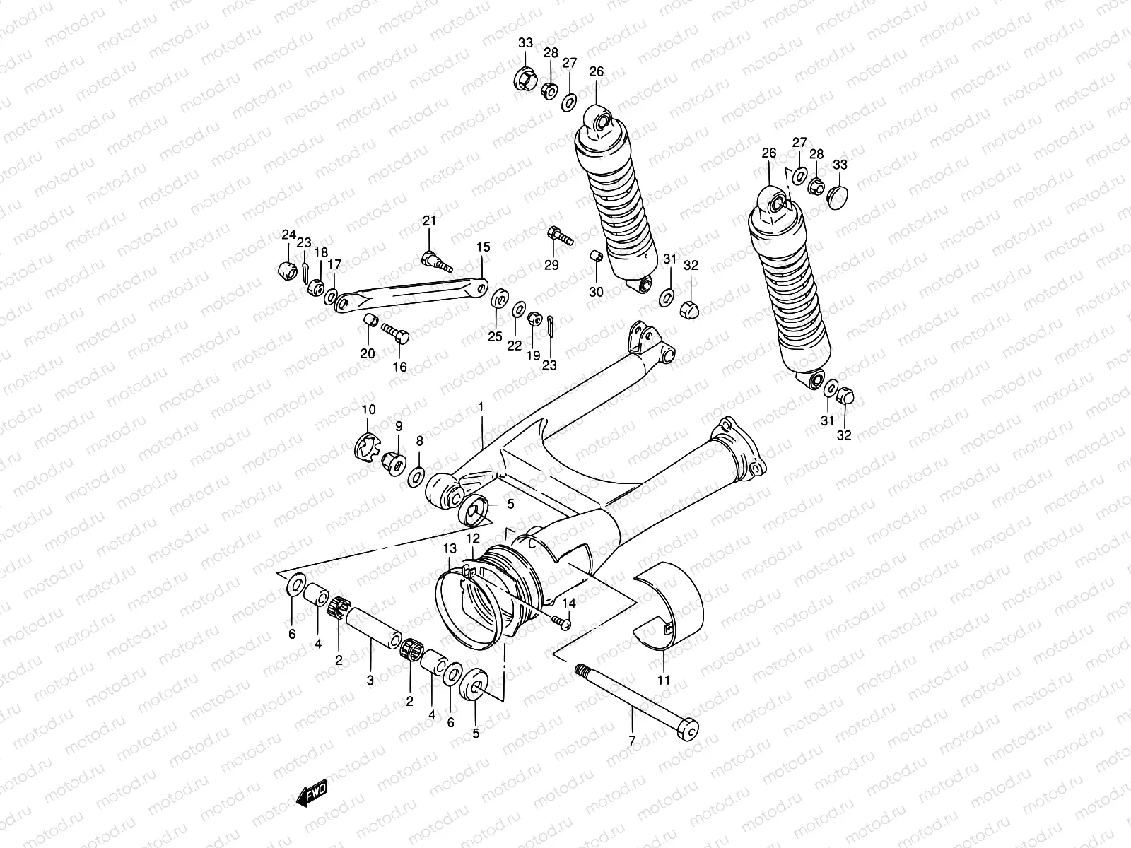 52 - REAR SWINGING ARM