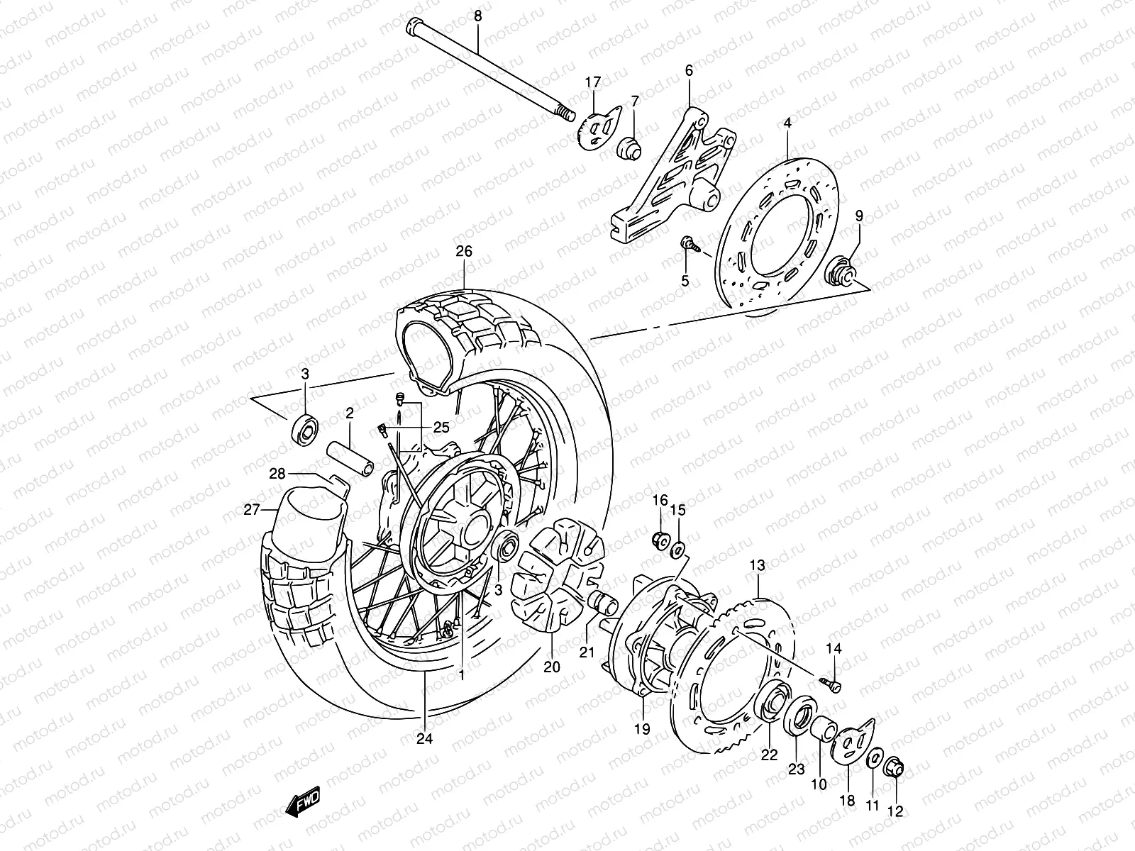 52 - REAR WHEEL