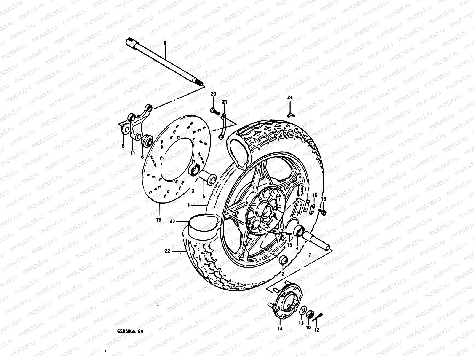 52 - REAR WHEEL