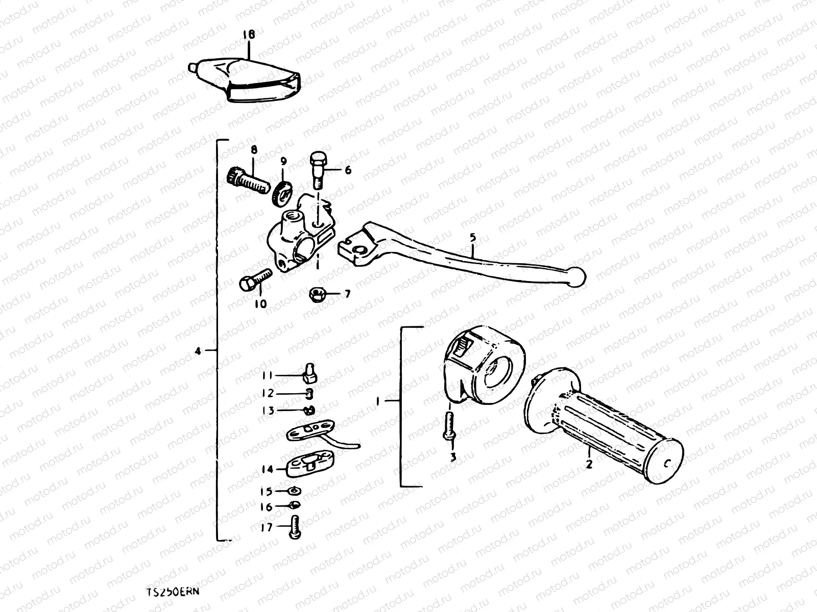 52 - RIGHT HANDLE SWITCH (E04, E16, E18, E22, E24, E39)