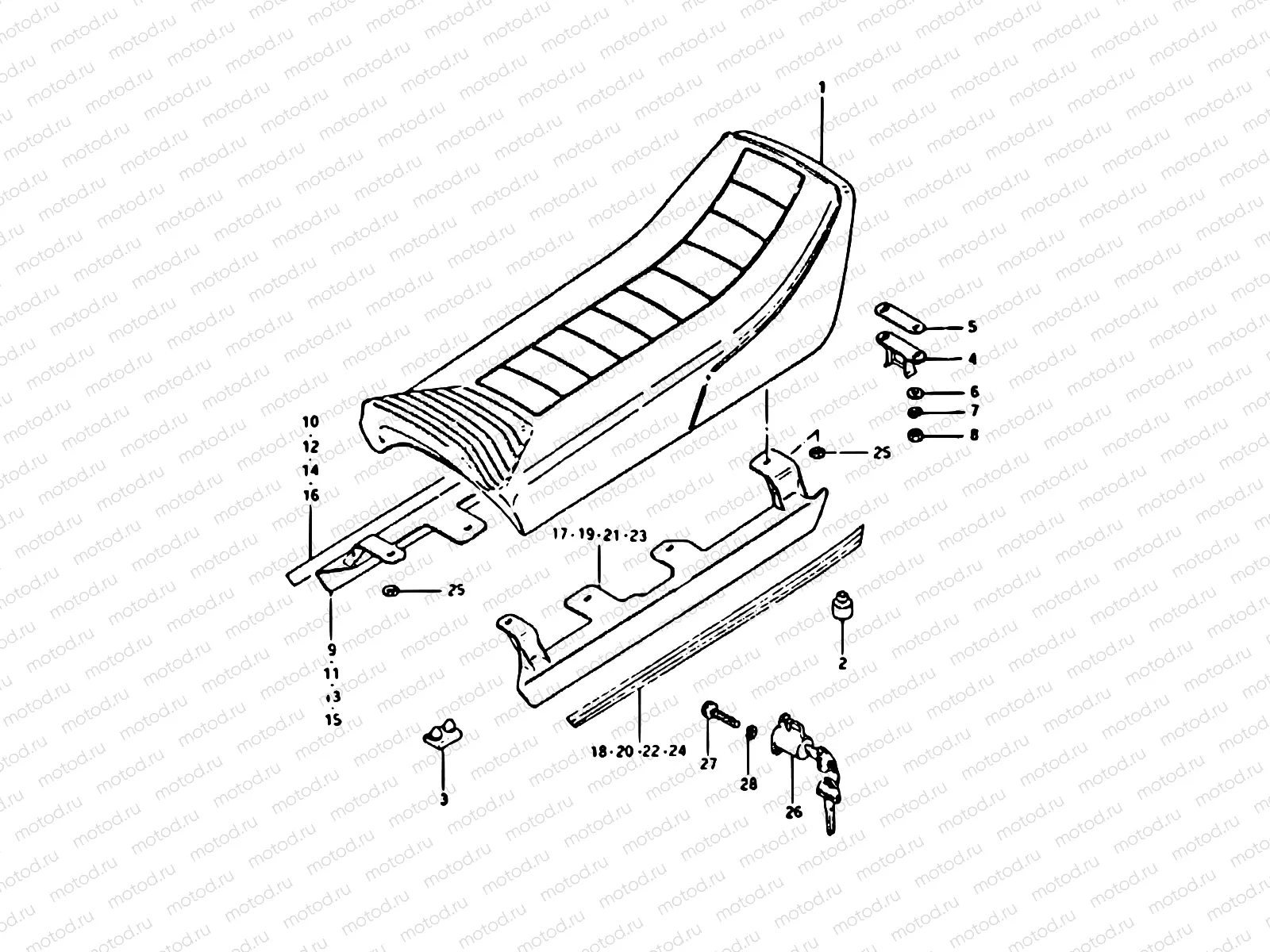 52 - SEAT (GSX400EX)