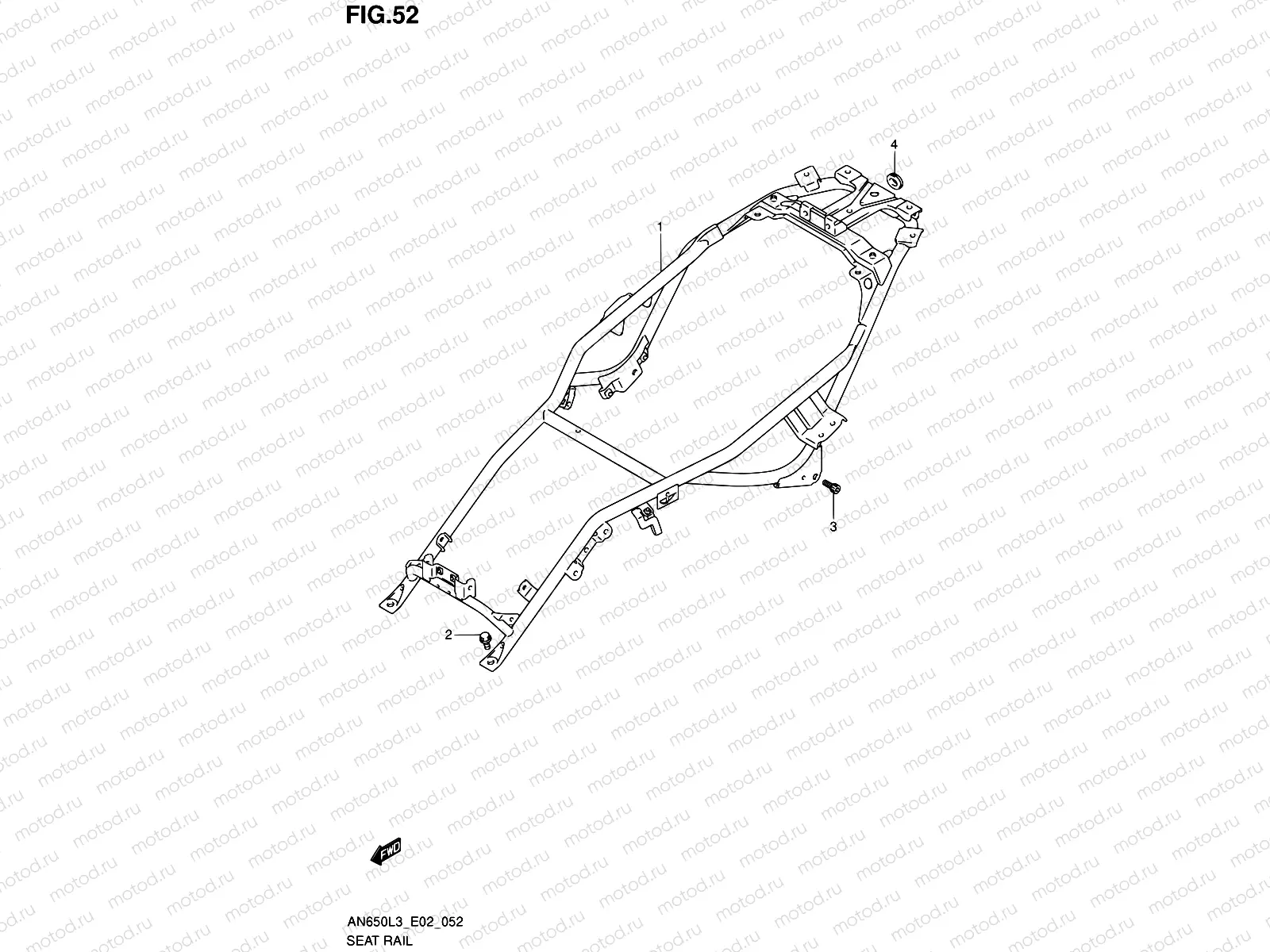 52 - SEAT RAIL