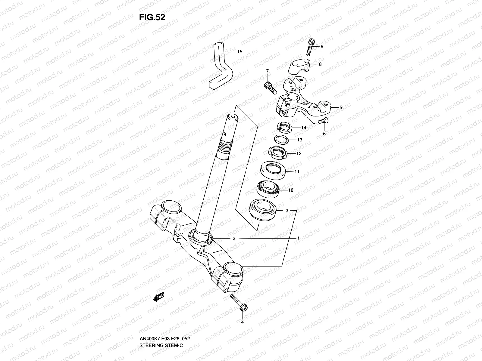 52 - STEERING STEM