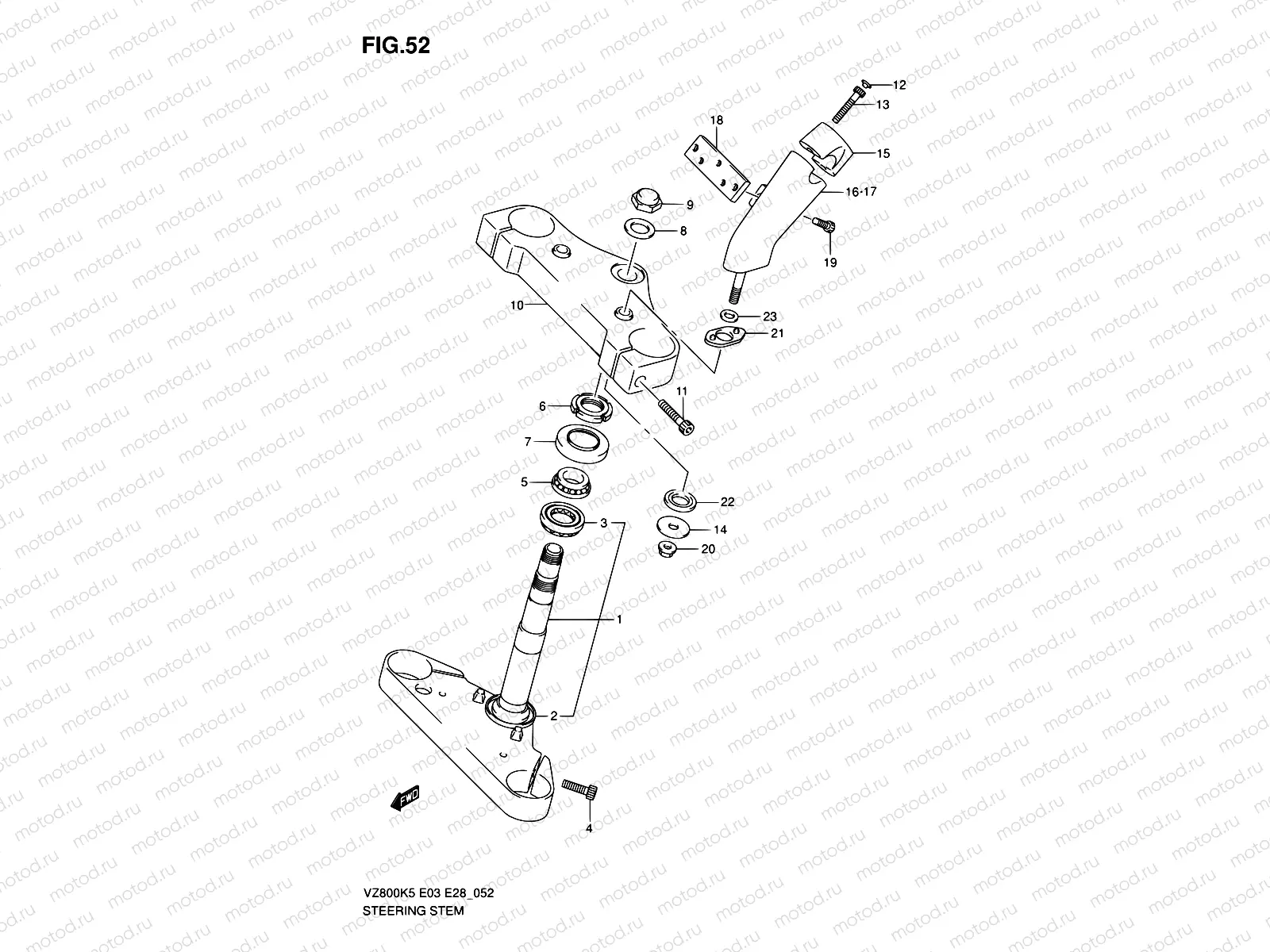 52 - STEERING STEM