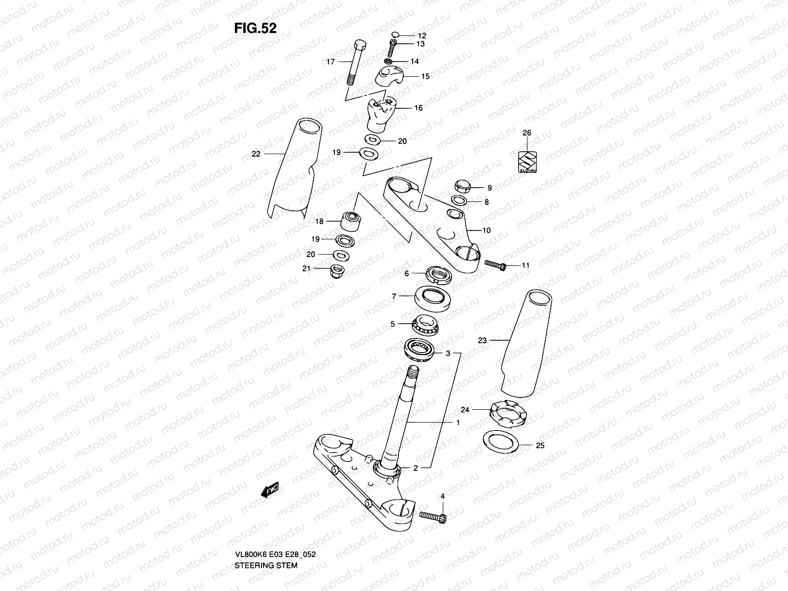 52 - STEERING STEM