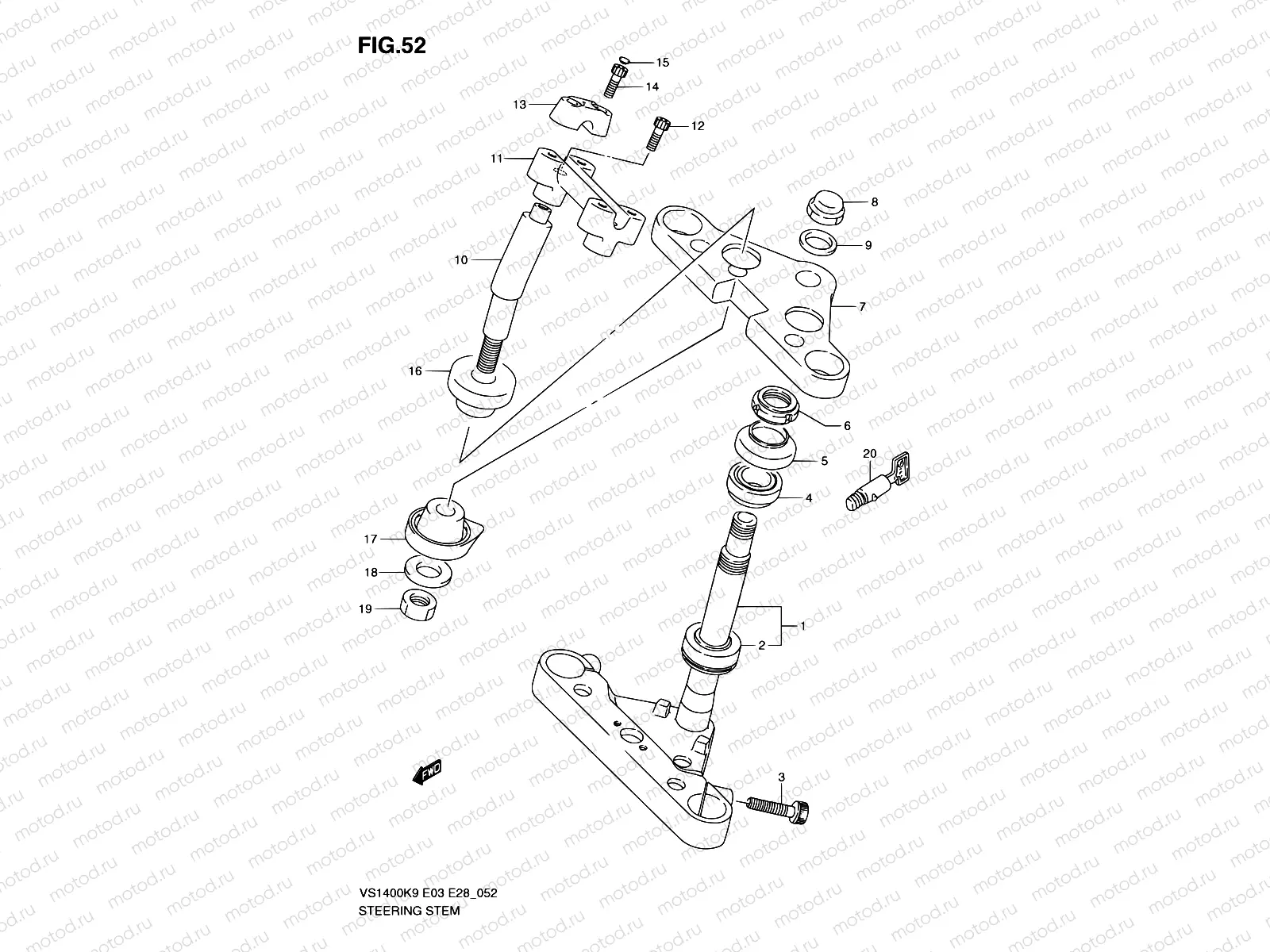 52 - STEERING STEM