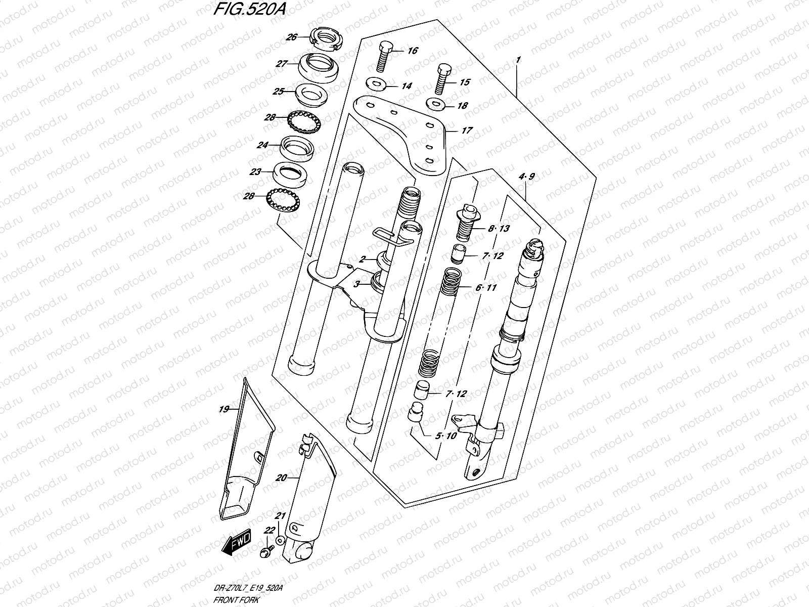 520A - FRONT FORK
