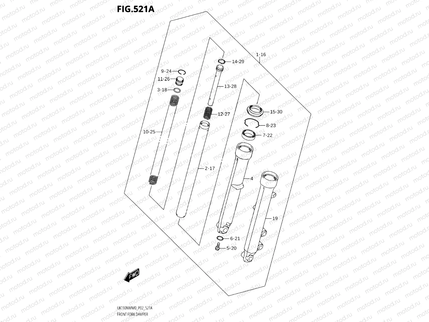 521A - FRONT FORK DAMPER