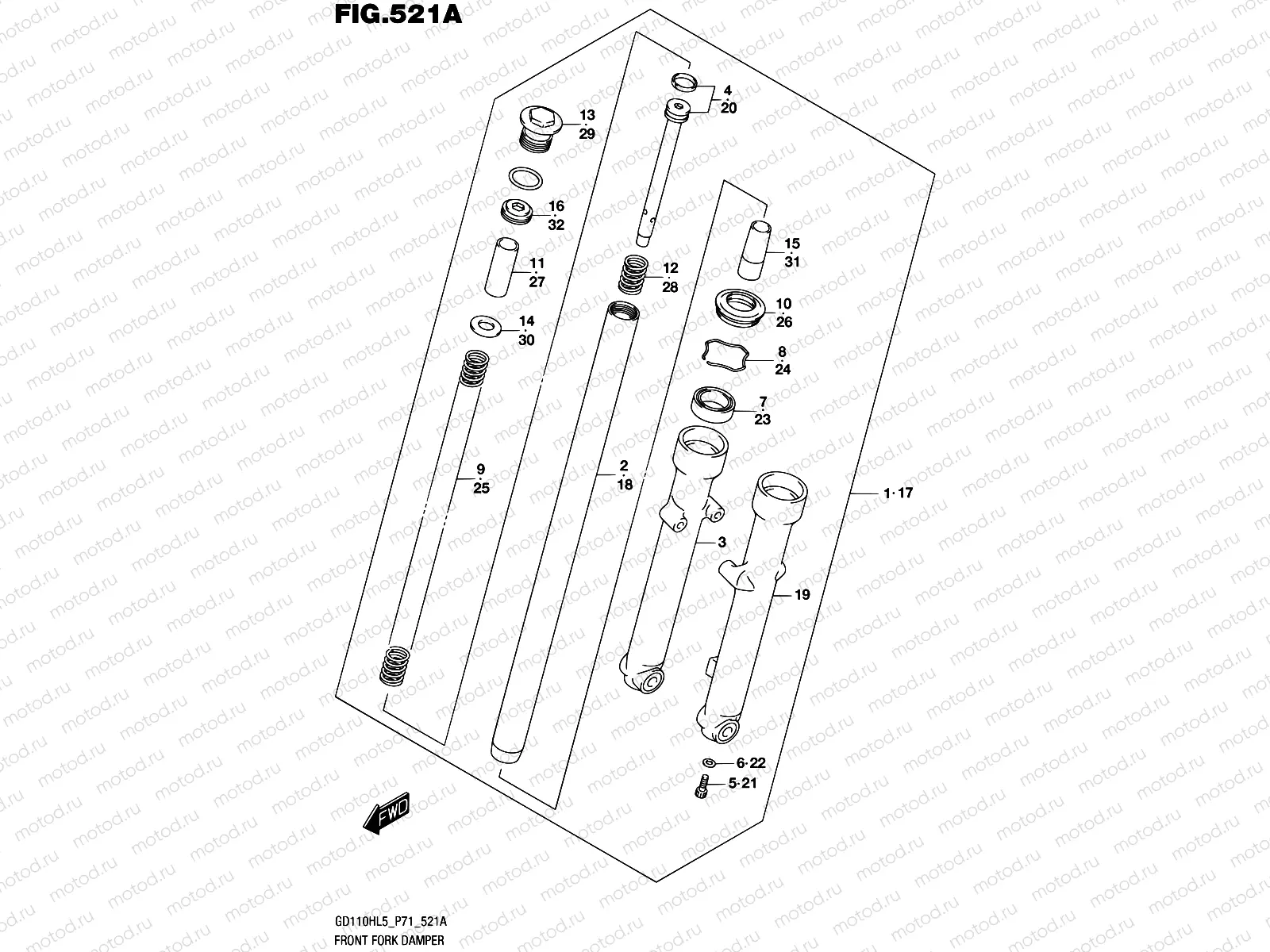 521A - FRONT FORK DAMPER