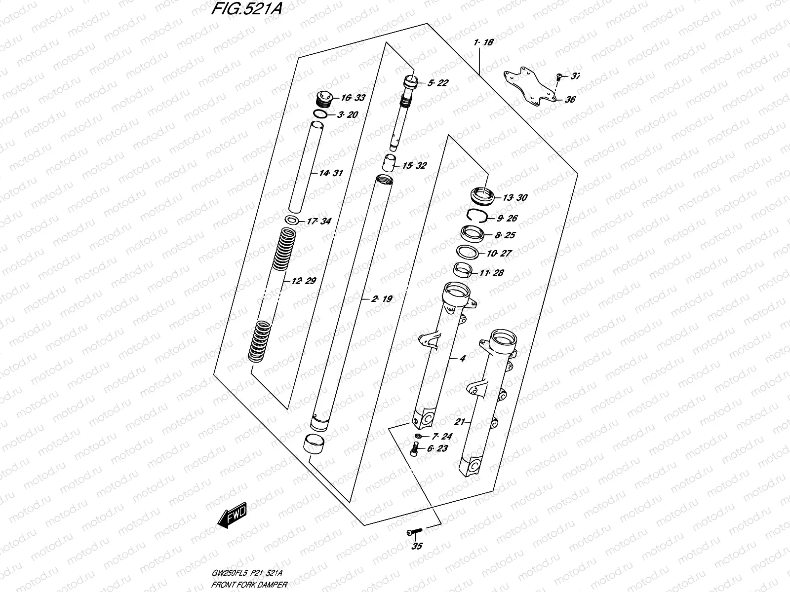 521A - FRONT FORK DAMPER