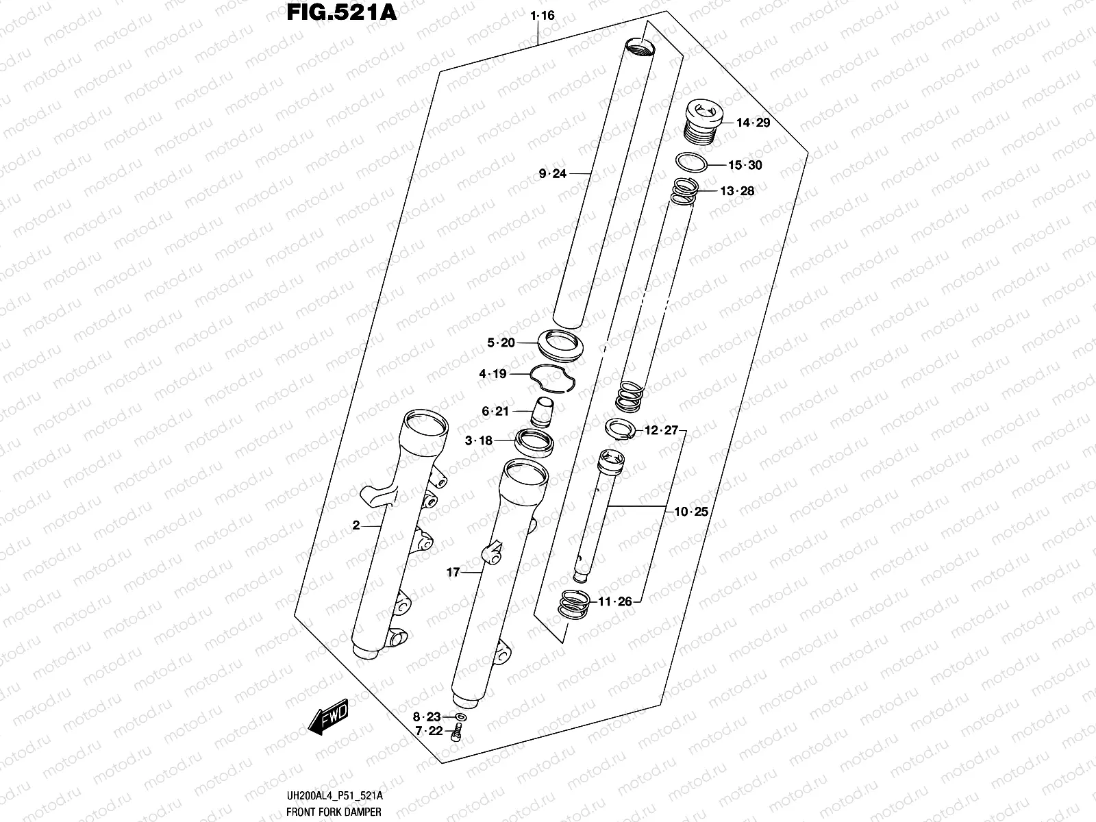 521A - FRONT FORK DAMPER