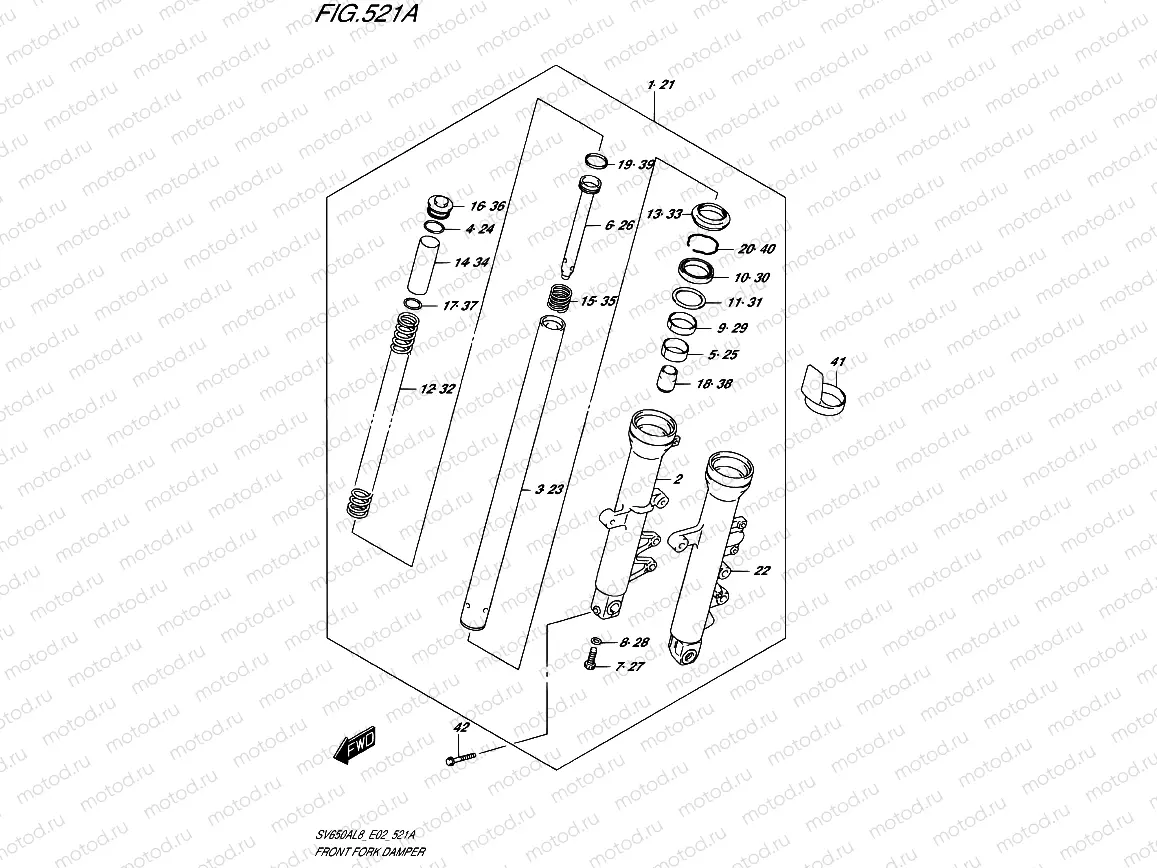 521A - FRONT FORK DAMPER