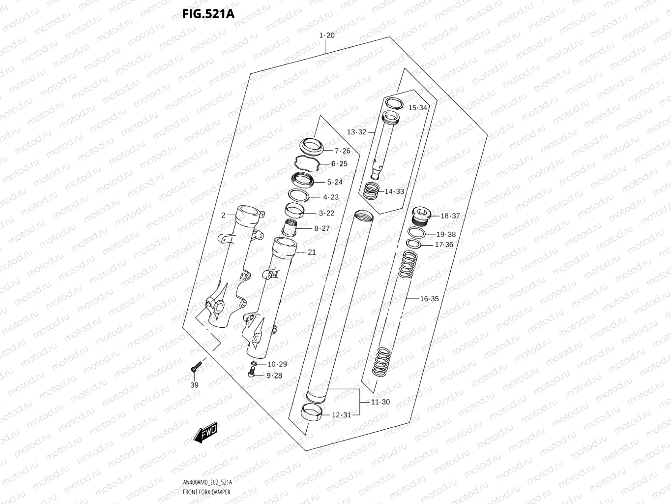 521A - FRONT FORK DAMPER