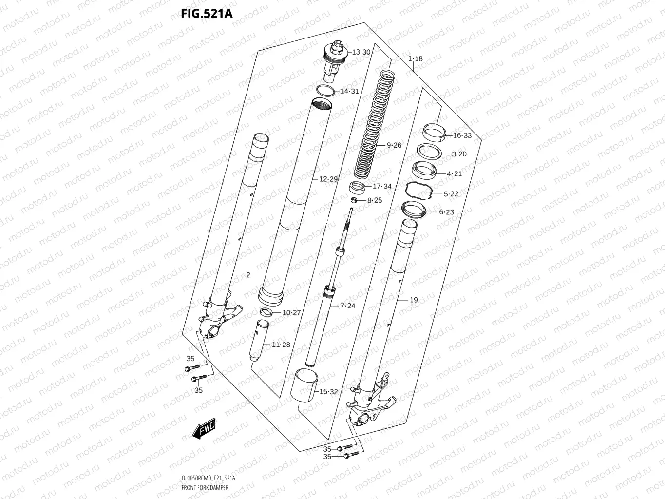521A - FRONT FORK DAMPER