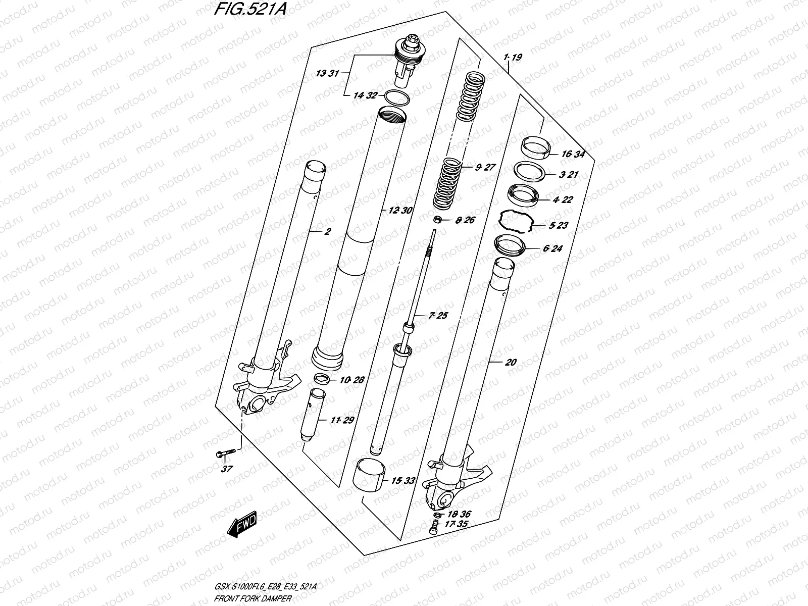 521A - FRONT FORK DAMPER