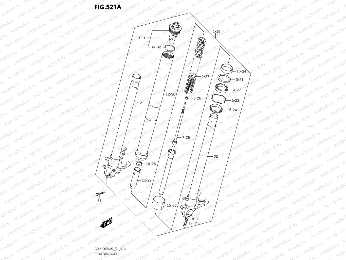 521A - FRONT FORK DAMPER