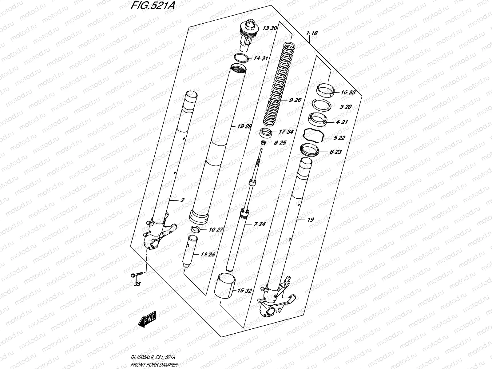 521A - FRONT FORK DAMPER